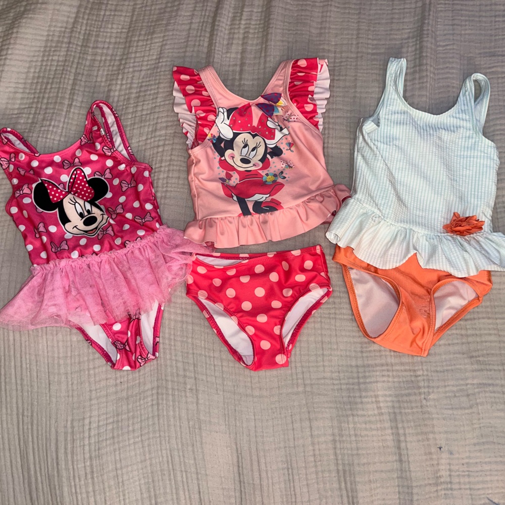 Bundle of 3 toddler swimsuits size 2T